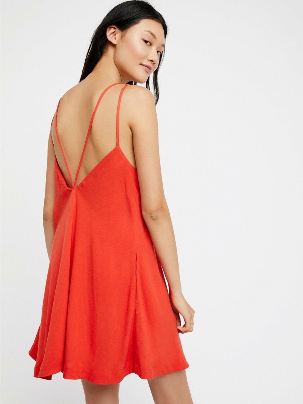 Free People Red Embroidered Mini Dress - Picture 2 of 9